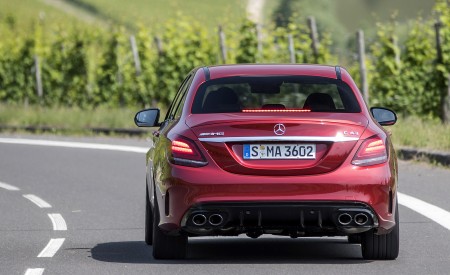 2019 Mercedes-AMG C43 4MATIC Sedan (Color: Hyacinth Red) Rear Wallpapers 450x275 (11)