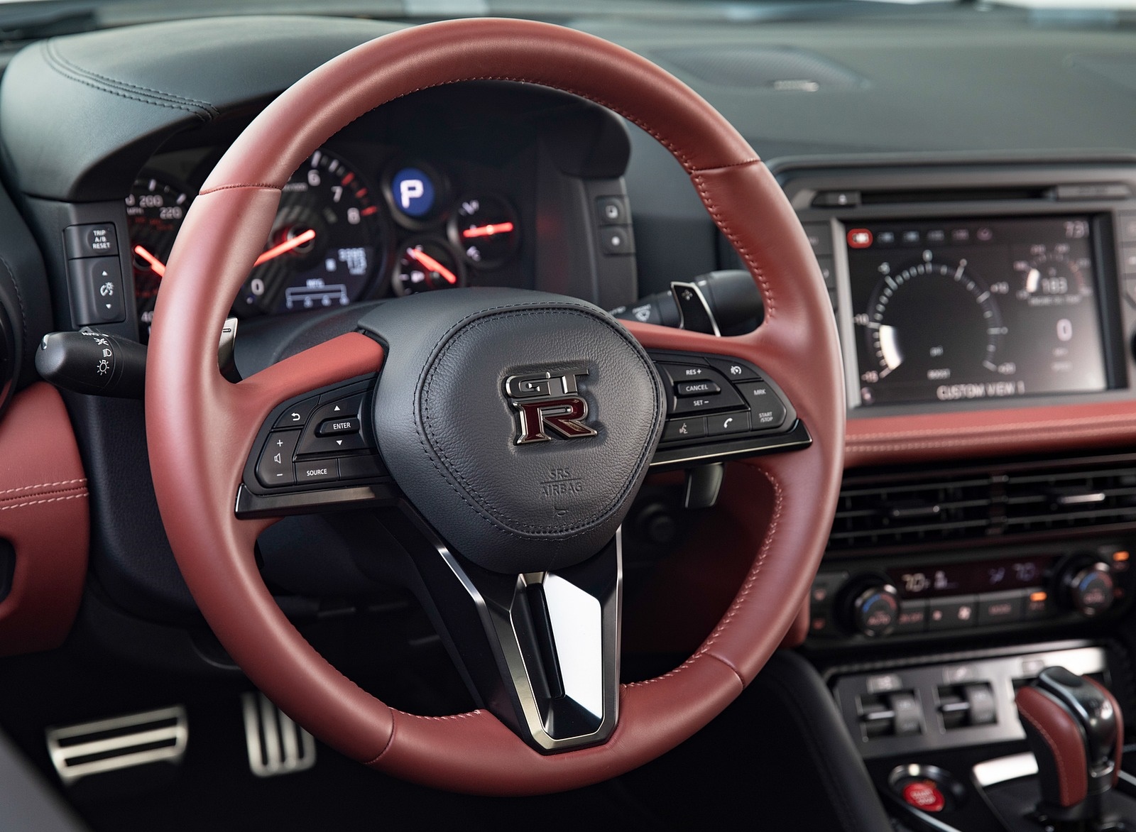 2019 Nissan GT-R Interior Steering Wheel Wallpapers #13 of 17