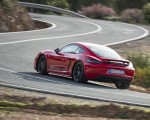 2019 Porsche 718 Cayman T (Color: Guards Red) Rear Three-Quarter Wallpapers 150x120