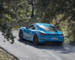 2019 Porsche 718 Cayman T (Color: Miami Blue) Rear Three-Quarter Wallpapers 150x120