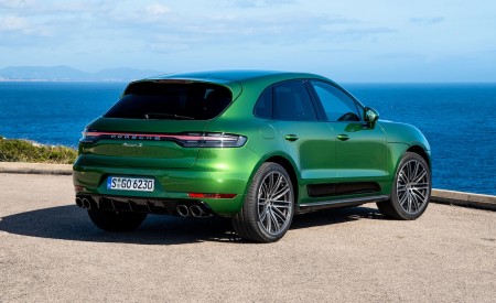 2019 Porsche Macan S (Color: Mamba Green Metallic) Rear Three-Quarter Wallpapers 450x275 (8)