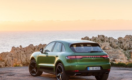 2019 Porsche Macan S (Color: Mamba Green Metallic) Rear Wallpapers 450x275 (14)
