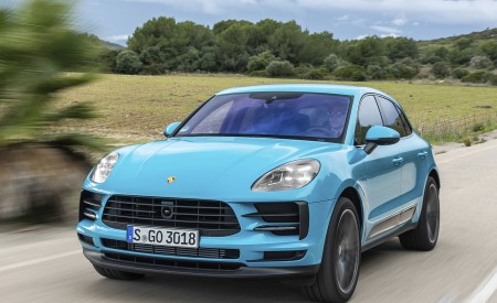 2019 Porsche Macan S (Color: Miami Blue) Front Three-Quarter Wallpapers 450x275 (27)