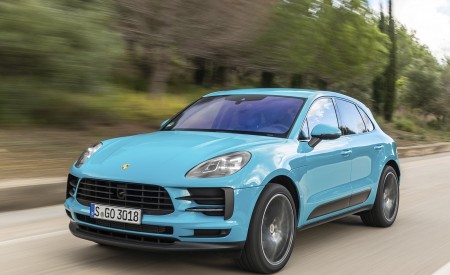 2019 Porsche Macan S (Color: Miami Blue) Front Three-Quarter Wallpapers 450x275 (28)