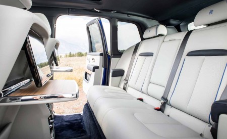 2019 Rolls-Royce Cullinan (Color: Salamanca Blue) Interior Rear Seats Wallpapers 450x275 (23)