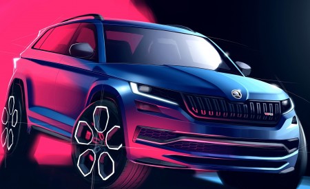 2019 Skoda Kodiaq RS Design Sketch Wallpapers 450x275 (35)