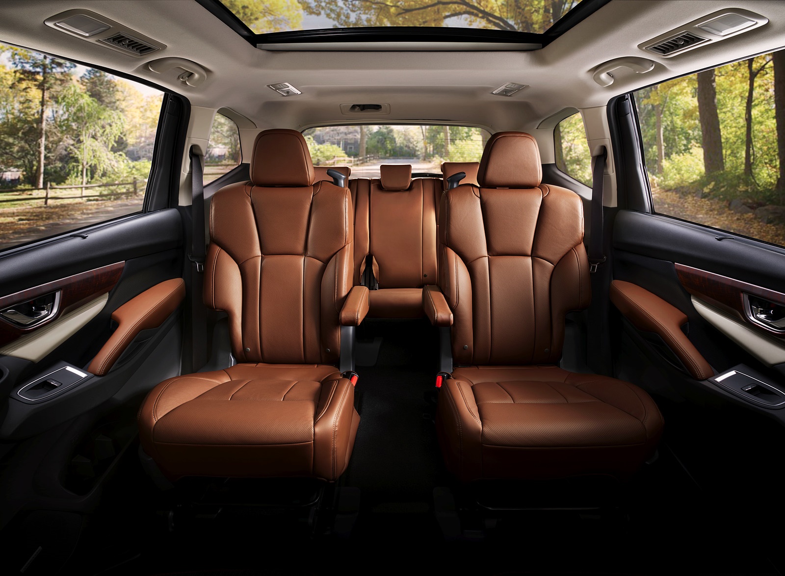 2019 Subaru Ascent Interior Rear Seats Wallpapers (15)