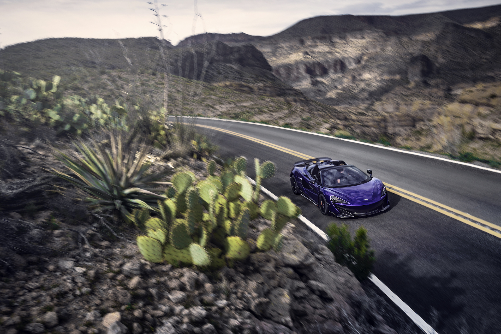 2020 McLaren 600LT Spider (Color: Lantana Purple) Front Three-Quarter Wallpapers (11)