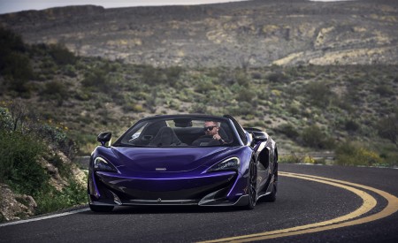 2020 McLaren 600LT Spider (Color: Lantana Purple) Front Wallpapers 450x275 (13)