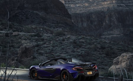 2020 McLaren 600LT Spider (Color: Lantana Purple) Rear Wallpapers 450x275 (15)