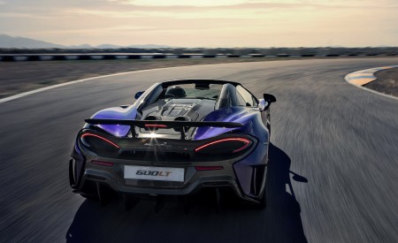 2020 McLaren 600LT Spider (Color: Lantana Purple) Rear Wallpapers 450x275 (10)
