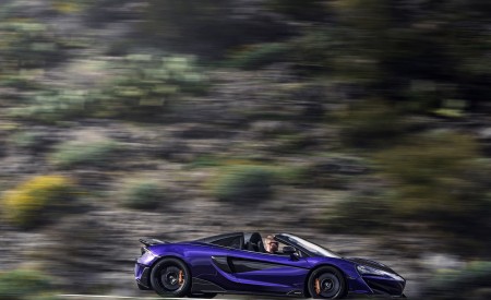 2020 McLaren 600LT Spider (Color: Lantana Purple) Side Wallpapers 450x275 (16)
