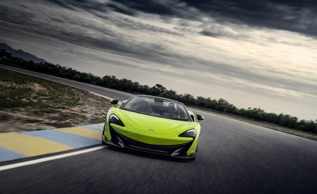 2020 McLaren 600LT Spider (Color: Lime Green) Front Three-Quarter Wallpapers 450x275 (55)