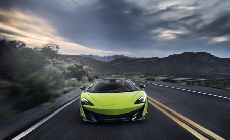2020 McLaren 600LT Spider (Color: Lime Green) Front Wallpapers 450x275 (63)