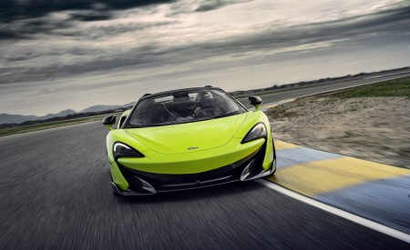 2020 McLaren 600LT Spider (Color: Lime Green) Front Wallpapers 450x275 (58)