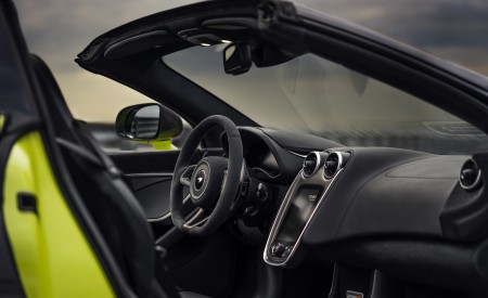 2020 McLaren 600LT Spider (Color: Lime Green) Interior Cockpit Wallpapers 450x275 (78)