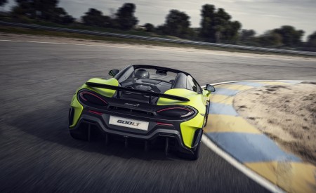2020 McLaren 600LT Spider (Color: Lime Green) Rear Three-Quarter Wallpapers 450x275 (59)