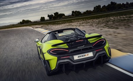 2020 McLaren 600LT Spider (Color: Lime Green) Rear Wallpapers 450x275 (60)