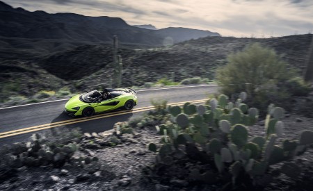 2020 McLaren 600LT Spider (Color: Lime Green) Top Wallpapers 450x275 (73)