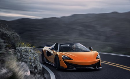 2020 McLaren 600LT Spider (Color: Myan Orange) Front Three-Quarter Wallpapers 450x275 (38)