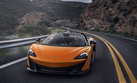 2020 McLaren 600LT Spider (Color: Myan Orange) Front Three-Quarter Wallpapers 450x275 (40)