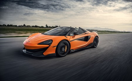 2020 McLaren 600LT Spider (Color: Myan Orange) Front Three-Quarter Wallpapers 450x275 (30)