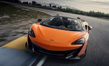 2020 McLaren 600LT Spider (Color: Myan Orange) Front Wallpapers 450x275 (31)