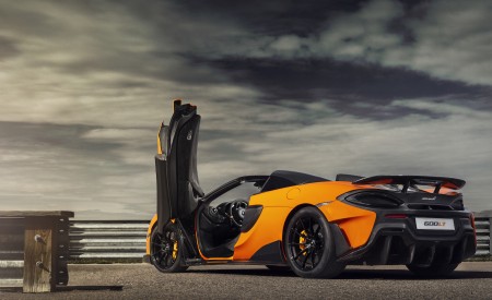 2020 McLaren 600LT Spider (Color: Myan Orange) Rear Three-Quarter Wallpapers 450x275 (43)