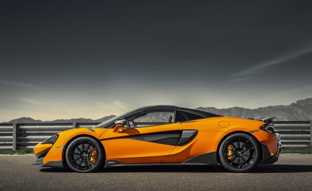 2020 McLaren 600LT Spider (Color: Myan Orange) Side Wallpapers 450x275 (45)