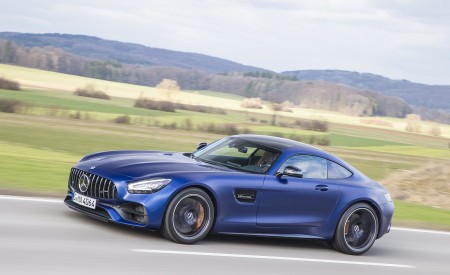 2020 Mercedes-AMG C Coupe (Color: Designo Brilliant Blue Magno) Front Three-Quarter Wallpapers 450x275 (36)