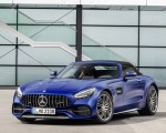 2020 Mercedes-AMG GT C Roadster (Color: Brilliant Blue) Front Three-Quarter Wallpapers 150x120