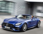 2020 Mercedes-AMG GT C Roadster (Color: Brilliant Blue) Front Three-Quarter Wallpapers 150x120