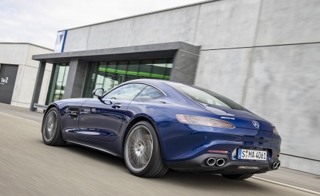 2020 Mercedes-AMG GT Coupe (Color: Brilliant Blue Metallic) Rear Three-Quarter Wallpapers 450x275 (73)