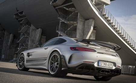 2020 Mercedes-AMG GT R Pro (Color: Designo Iridium Silver magno) Rear Three-Quarter Wallpapers 450x275 (7)