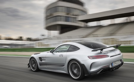 2020 Mercedes-AMG GT R Pro (Color: Designo Iridium Silver magno) Rear Three-Quarter Wallpapers 450x275 (4)
