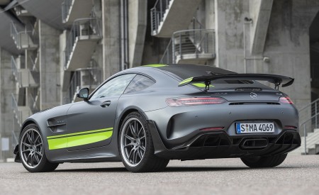 2020 Mercedes-AMG GT R Pro (Color:Designo Selenite Gray Magno) Rear Three-Quarter Wallpapers 450x275 (20)
