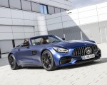2020 Mercedes-AMG GT Roadster (Color: Brilliant Blue Magno) Front Three-Quarter Wallpapers 150x120