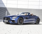 2020 Mercedes-AMG GT Roadster (Color: Brilliant Blue Magno) Front Three-Quarter Wallpapers 150x120
