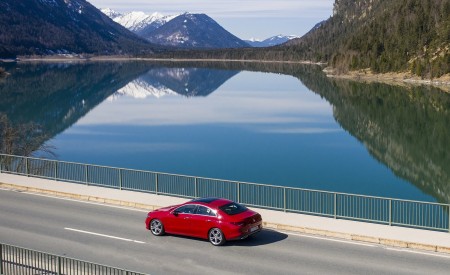 2020 Mercedes-Benz CLA 200 Coupe (Color: Jupiter Red) Rear Three-Quarter Wallpapers 450x275 (19)