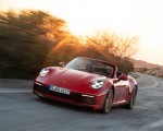 2020 Porsche 911 Carrera 4S Cabriolet (Color: India Red) Front Three-Quarter Wallpapers 150x120