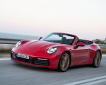 2020 Porsche 911 Carrera 4S Cabriolet (Color: India Red) Front Three-Quarter Wallpapers 150x120