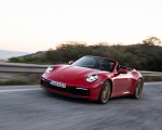 2020 Porsche 911 Carrera 4S Cabriolet (Color: India Red) Front Three-Quarter Wallpapers 150x120