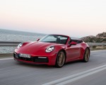 2020 Porsche 911 Carrera 4S Cabriolet (Color: India Red) Front Three-Quarter Wallpapers 150x120