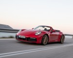 2020 Porsche 911 Carrera 4S Cabriolet (Color: India Red) Front Three-Quarter Wallpapers 150x120
