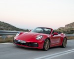 2020 Porsche 911 Carrera 4S Cabriolet (Color: India Red) Front Three-Quarter Wallpapers 150x120