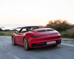 2020 Porsche 911 Carrera 4S Cabriolet (Color: India Red) Rear Three-Quarter Wallpapers 150x120