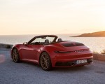 2020 Porsche 911 Carrera 4S Cabriolet (Color: India Red) Rear Three-Quarter Wallpapers 150x120