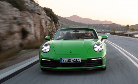 2020 Porsche 911 Carrera S Cabriolet (Color: Lizard Green) Front Wallpapers 450x275 (10)
