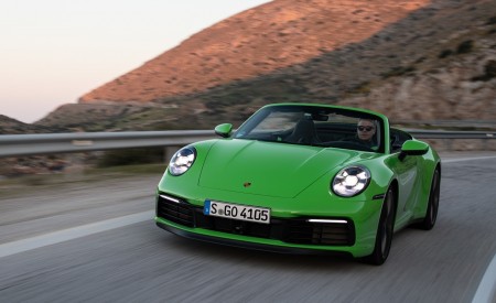 2020 Porsche 911 Carrera S Cabriolet (Color: Lizard Green) Front Wallpapers 450x275 (11)