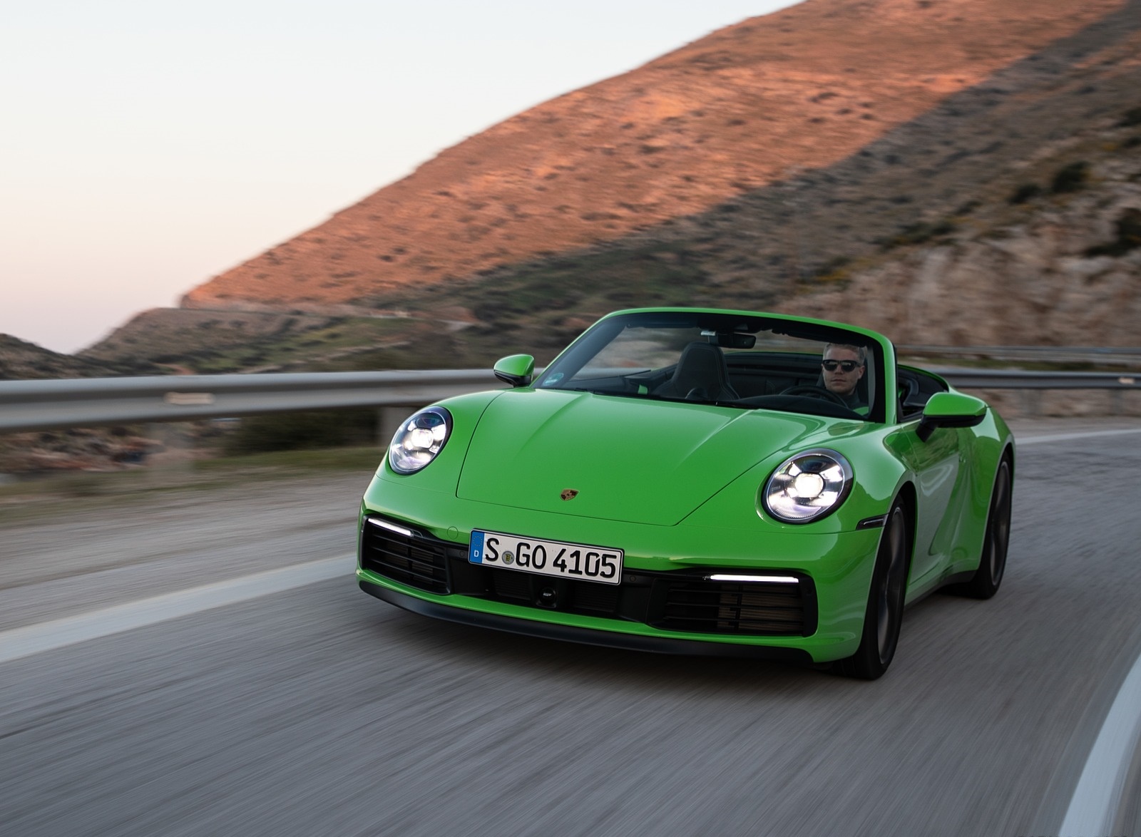 2020 Porsche 911 Carrera S Cabriolet (Color: Lizard Green) Front Wallpapers (11)